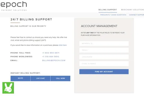 epoch billing customer support