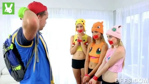 bffs porn nintendo pokemon cosplay play gotta fuck em all